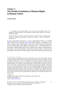 The Double Foundation of Human Rights in Human Nature