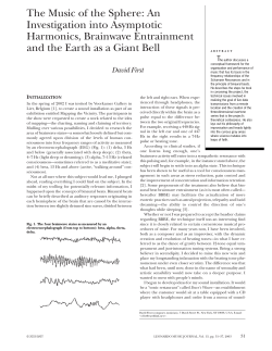 The Music of the Sphere: An Investigation into