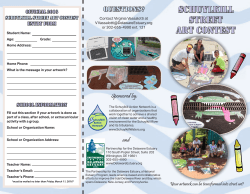 Schuylkill Street Art conteSt