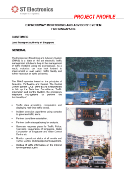 Expressway Monitoring and Advisory System for