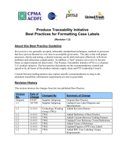 Best Practices for Formatting Case Labels