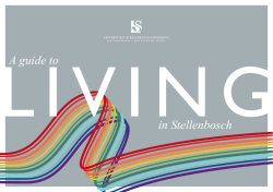 in Stellenbosch A guide to - www0.sun.ac.za