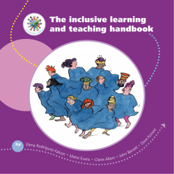 The inclusive learning and teaching handbook