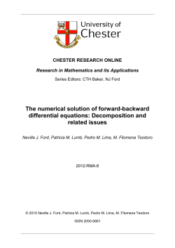 The numerical solution of forward-backward differential equations