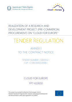 annexes, and in this Tender Regulation
