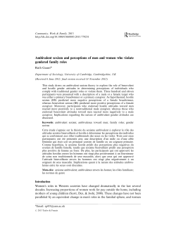 Ambivalent sexism and perceptions of men and women who violate