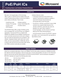PoE and PoH ICs Selection Guide