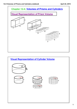 12-4 Volumes of Prisms and Cylinders.notebook