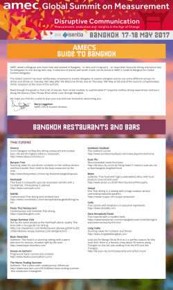 AMEC`S BANGKOK RESTAURANTS AND BARS GUIDE TO