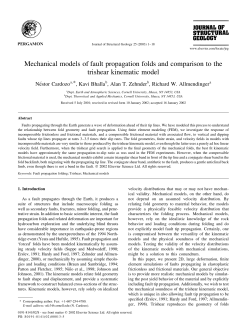 Mechanical models of fault propagation folds and comparison to the