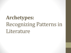 Archetypes: Recognizing Patterns in Literature