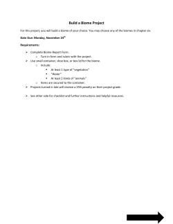 Build a Biome Project