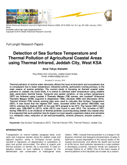 Detection of Sea Surface Temperature and Thermal Pollution of