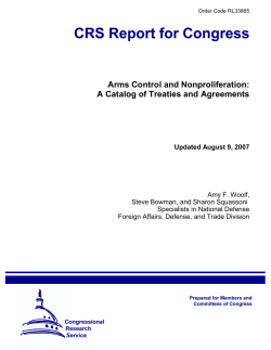 A Catalog of Treaties and Agreements