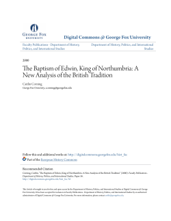 The Baptism of Edwin, King of Northumbria