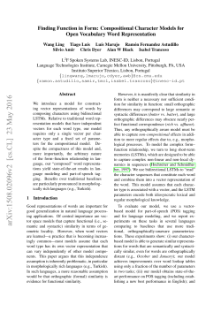 Finding Function in Form: Compositional Character Models for Open