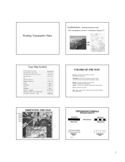 Reading Topographic Maps