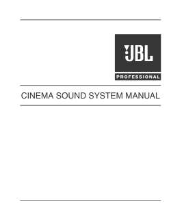 Cinema Sound System Manual