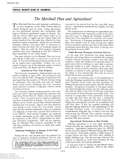 Marshall Plan and Agriculture - FRASER (St.Louis Fed)