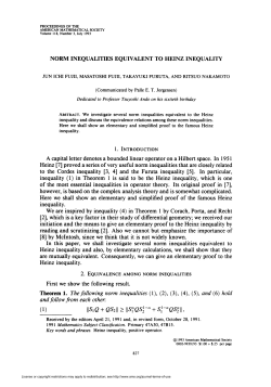NORM INEQUALITIES EQUIVALENT TO HEINZ INEQUALITY (1)_