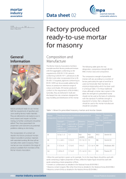 No. 2 - Mortar Industry Association