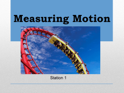 Measuring Motion Practice Problems