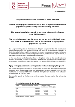 Long-term projections of the population, 2009-2049