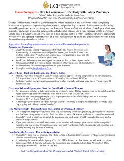 Email Netiquette
