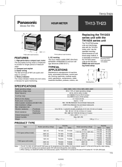 hour meter - Panasonic Electric Works