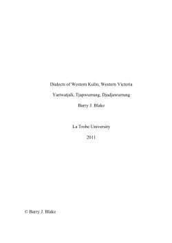 Dialects of Western Kulin, Western Victoria