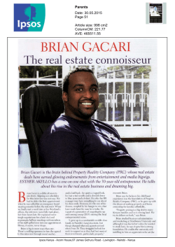 Brian Gacari is a difficult man to