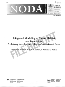 Integrated Modelling of Moose Habitat and Population