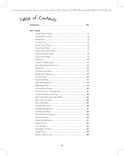 Table of Contents - Pro-Ed