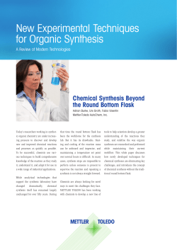 New Experimental Techniques for Organic Synthesis