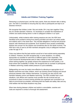 Adults and Children Training Together