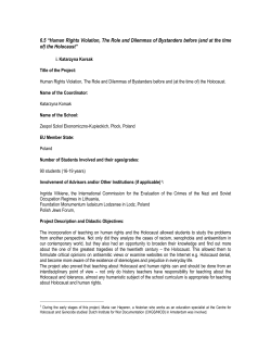 6.5 “Human Rights Violation, The Role and Dilemmas of