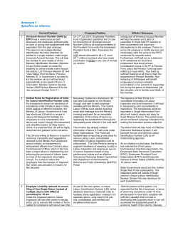 Annexure 1 Specifics on reforms