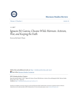 Ignacio M. Garcia, Chicano While Mormon