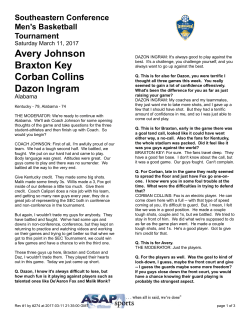 Avery Johnson Braxton Key Corban Collins Dazon Ingram