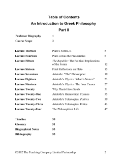Introduction to Greek Philosophy
