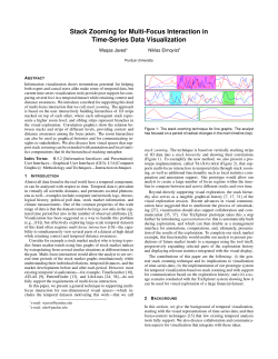 Stack Zooming for Multi-Focus Interaction in Time
