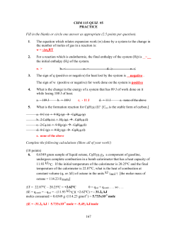 CHM 15 EXAM #3