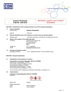 Arsenic Pentoxide CAS No 1303-28