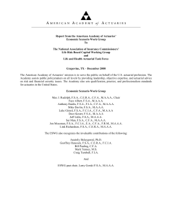 Economic Scenario Work Group Report