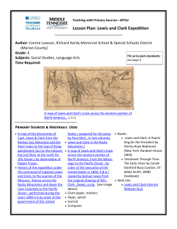 Lesson Plan: Lewis and Clark Expedition