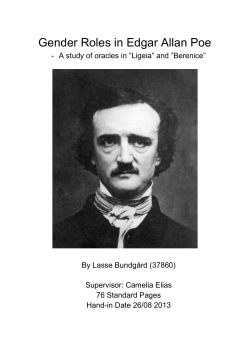 Gender Roles in Edgar Allan Poe
