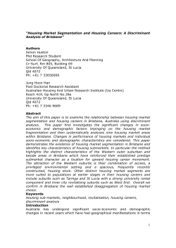 Housing Market Segmentation and Housing Careers