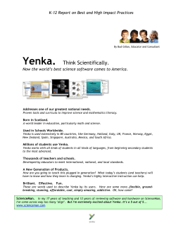 K-12 Report on Best and High Impact Practices