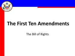 The First Ten Amendments