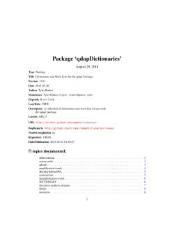 Package `qdapDictionaries`